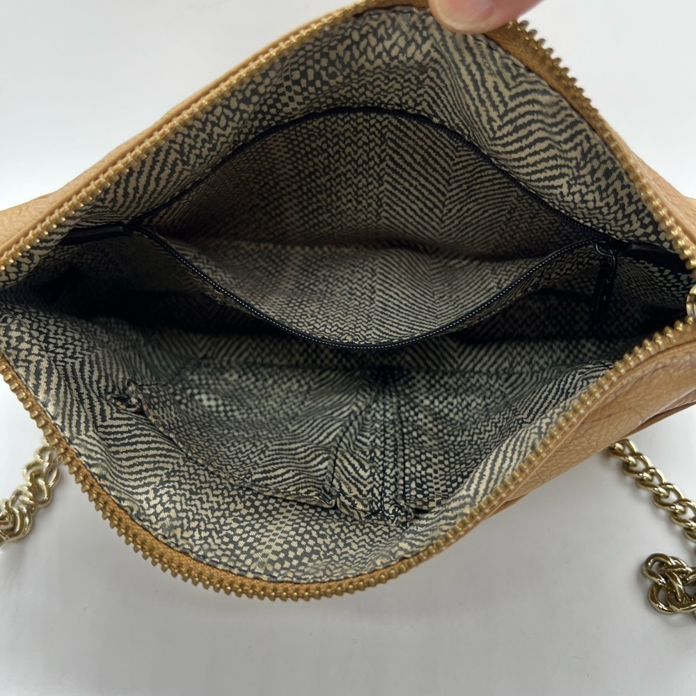 Rebecca Minkoff Tan Crossbody Bag with Sleek Design and Metal Strap - Picture 7 of 10